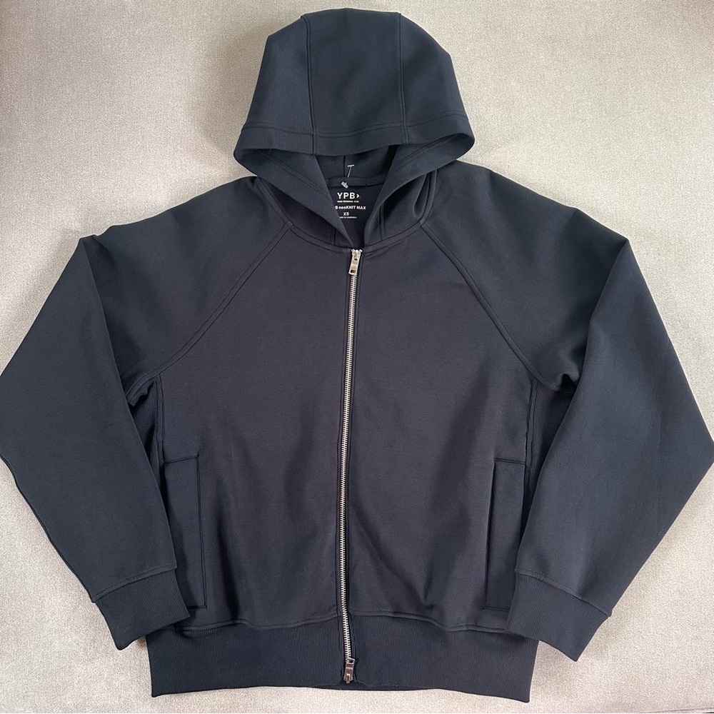 YPB Neo Knit Max Full Zip Hoodie. Black. XS